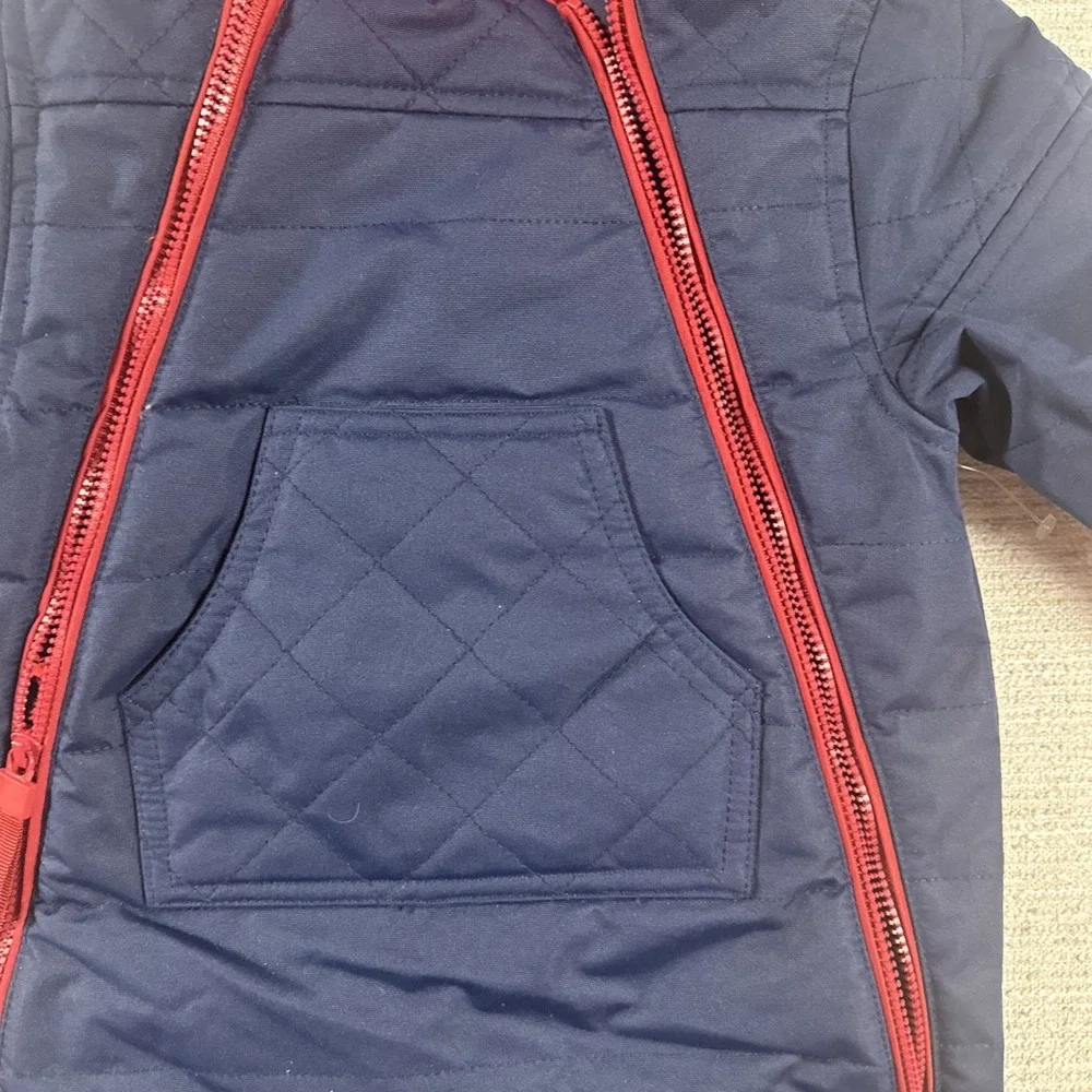 Winter Snowsuit Sherpa Bunting Pram NWT Urban Republic 3M Navy Red Cozy Warm